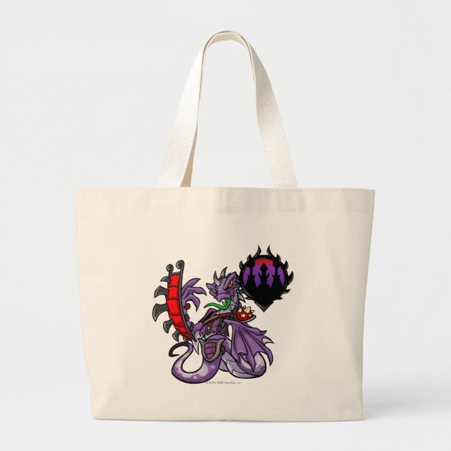 Grand Tote Bag Capitaine 1 d'équipe de citadelle de Darigan (Devant)