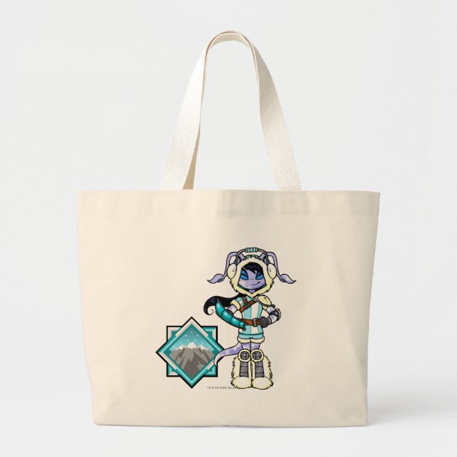 Grand Tote Bag Capitaine 1 d'équipe de Mountatin de terreur (Devant)