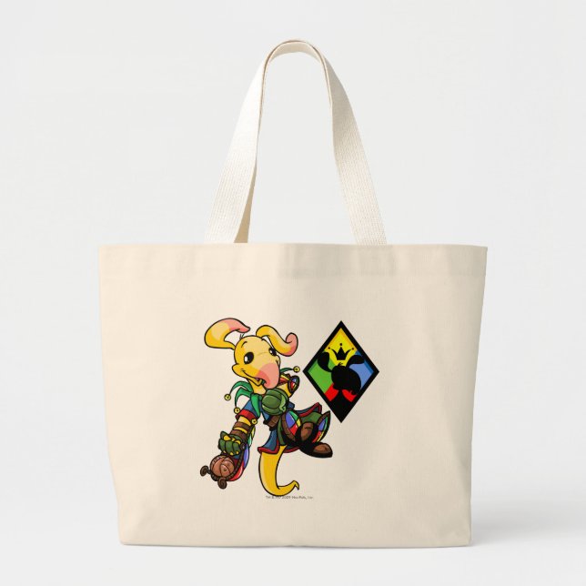 Grand Tote Bag Capitaine 1 d'équipe d'île de Roo (Devant)