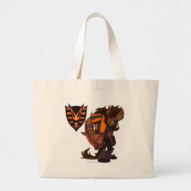 Grand Tote Bag Capitaine hanté 1 d'équipe en bois (Devant)