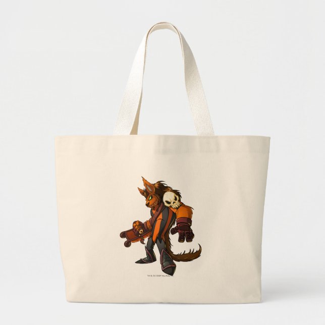 Grand Tote Bag Capitaine hanté 2 d'équipe en bois (Devant)