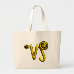 GRAND TOTE BAG CAPRICORN GOLD ZODIAC SIGN JEWEL