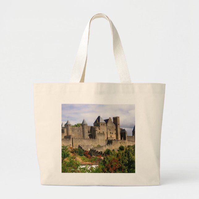Grand Tote Bag Carcassonne, France (Devant)