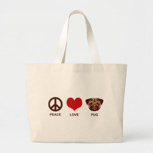 Grand Tote Bag Carlin d'amour pour la paix