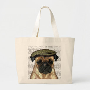 Grand Tote Bag Carlin dans le casquette plat