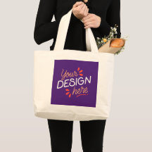 Carré graphique violet avec orange ludique