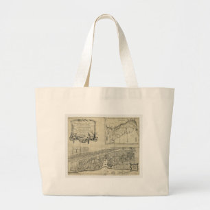 Grand Tote Bag Carte de St Augustine la Floride (1764)