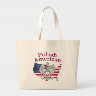Grand Tote Bag Carte polonaise américaine