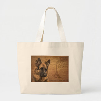 Grand Tote Bag Carte postale de Paris