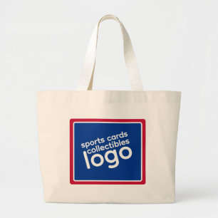 Grand Tote Bag Cartes de sport et objets de collection Rouge Blan