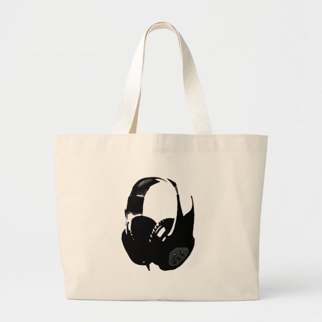 Grand Tote Bag Casque Pop Art (Devant)