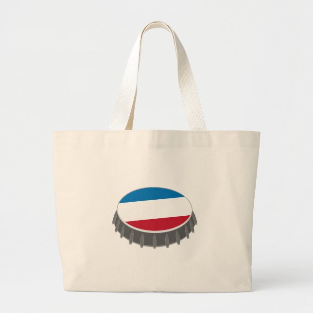 Grand Tote Bag Casquette de bouteille (Devant)