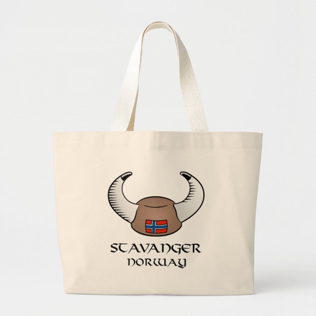 Grand Tote Bag Casquette de Stavanger Norvège Viking (Devant)
