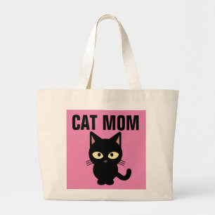 GRAND TOTE BAG CAT MOM TOTES CUVE CUISINE NOIRE CUISINE CAT