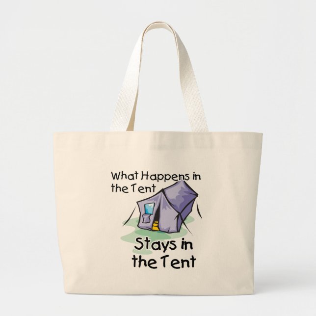 Grand Tote Bag Ce qui se passe à la tente (Devant)
