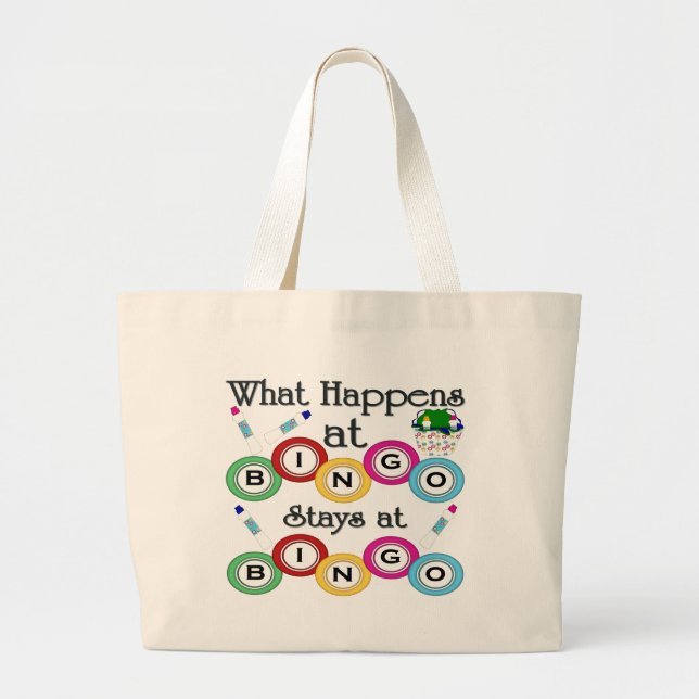 Grand Tote Bag Ce qui se produit au bingo-test (Devant)