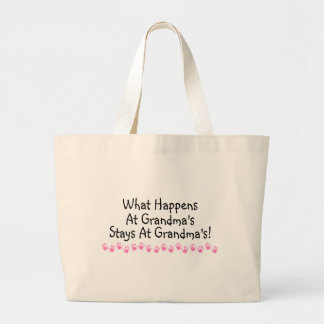 Grand Tote Bag Ce qui se produit aux séjours de grand-mamans aux
