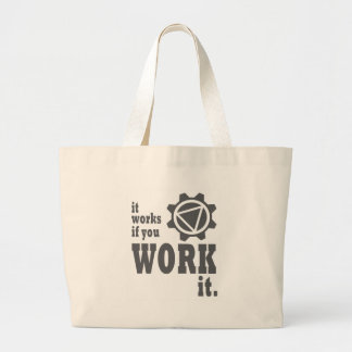 Grand Tote Bag Cela fonctionne si vous le travaillez
