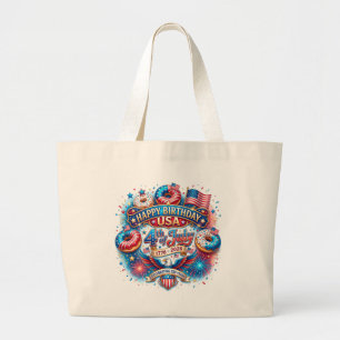 Grand Tote Bag Célébrez le 250e anniversaire de l'Amérique avec u