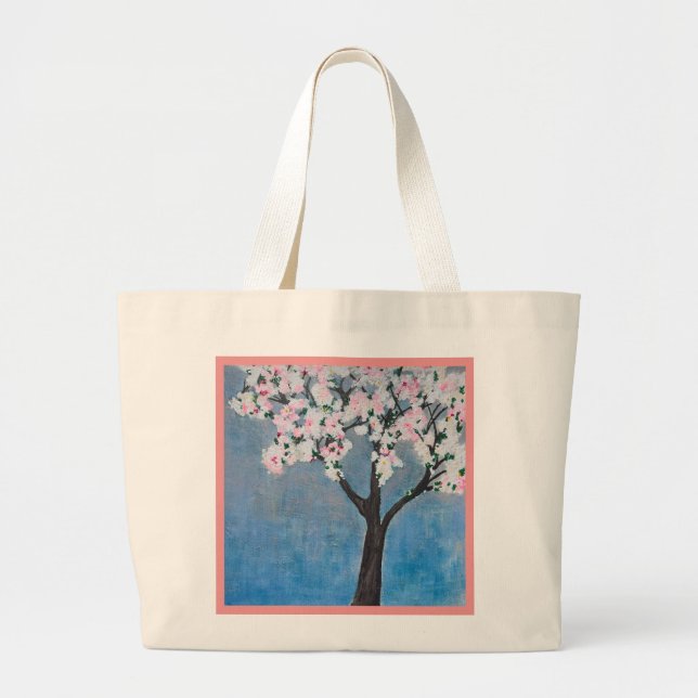 Grand Tote Bag Cerisier (Devant)