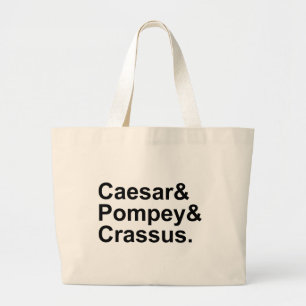Grand Tote Bag César Pompée Crassus Le triumvirat romain