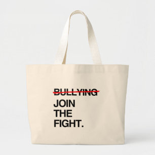 GRAND TOTE BAG CESSEZ D'INTIMIDER JOIGNENT LE COMBAT
