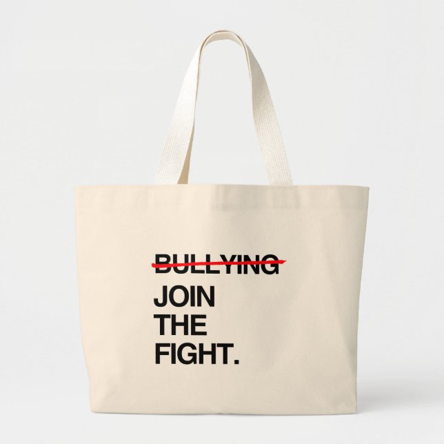 GRAND TOTE BAG CESSEZ D'INTIMIDER JOIGNENT LE COMBAT (Devant)