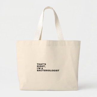 GRAND TOTE BAG C'EST BIEN, JE SUIS UN BACTÉRIOLOGUE