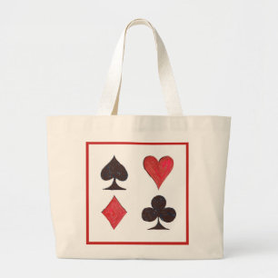 Grand Tote Bag C'est tous les as. Carte de jeu Fourre-tout