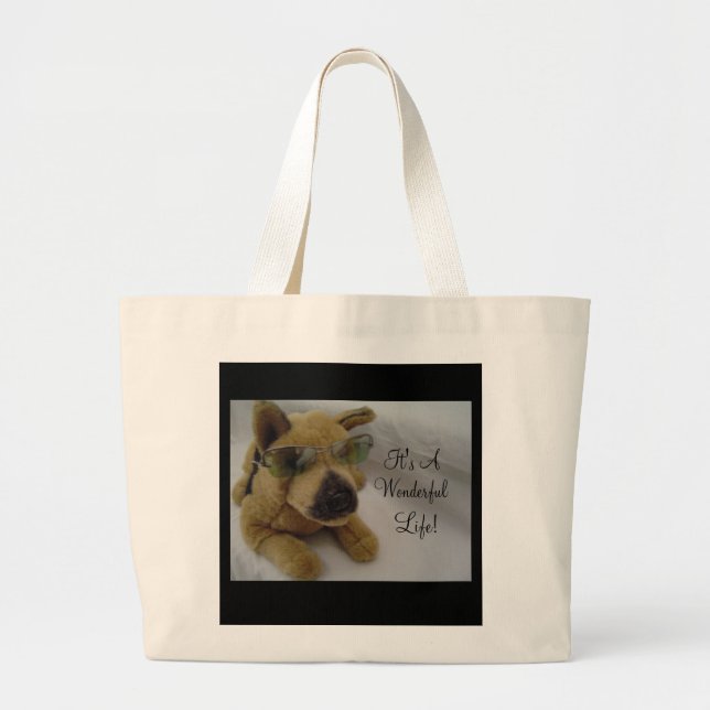 Grand Tote Bag C'est une vie merveilleuse ! (Devant)