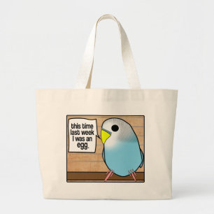 Grand Tote Bag Cette fois la semaine dernière j'étais un oeuf