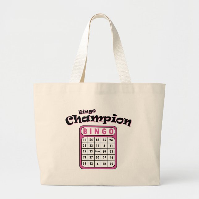 Grand Tote Bag Champion de Bingo (Devant)