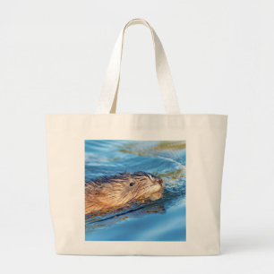 Grand Tote Bag Chat de muscat dans les fermes de Vassar Réserve é