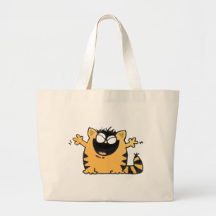 Grand Tote Bag Chat heureux