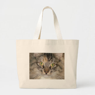 Grand Tote Bag Chat tigré de ragondin du Maine
