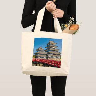 Grand Tote Bag Château de Matsumoto et pont