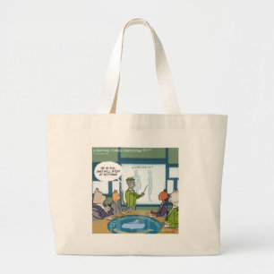 Grand Tote Bag Chats Ennemi naturel drôle