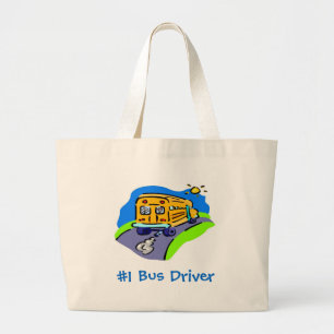 Grand Tote Bag Chauffeur du bus #1
