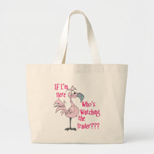 Grand Tote Bag Chemise drôle de terrain de caravaning