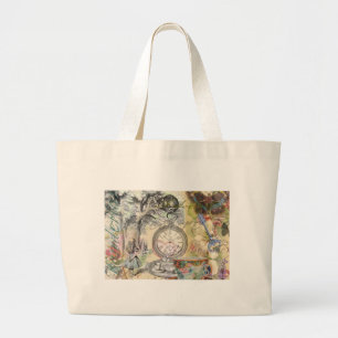 Grand Tote Bag Cheshire Chat Alice Wonderland Classic