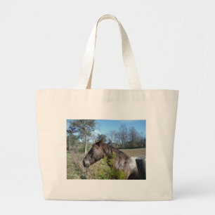 Grand Tote Bag Cheval de couleur Coco et Crème