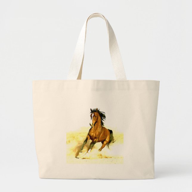 Grand Tote Bag Cheval de course (Devant)