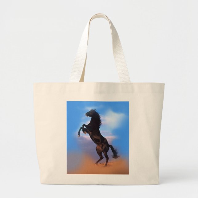 Grand Tote Bag Cheval d'élevage (Devant)