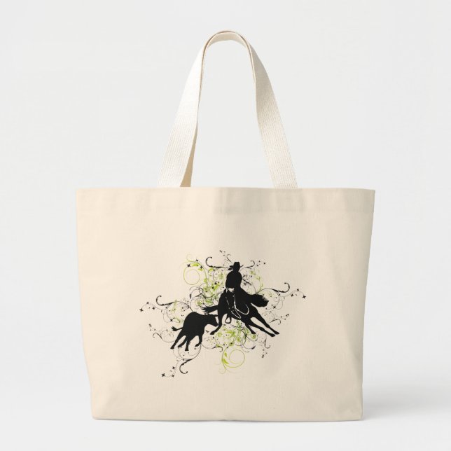 Grand Tote Bag Chevaux de coupe (Devant)