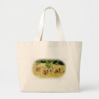 Grand Tote Bag Chevaux de trait dans le domaine