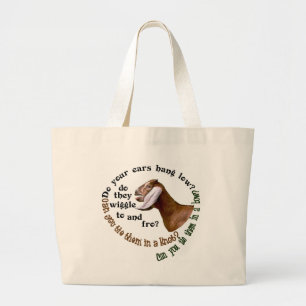 GRAND TOTE BAG CHÈVRE DE NUBIAN - VOS OREILLES ACCROCHENT-ELLES