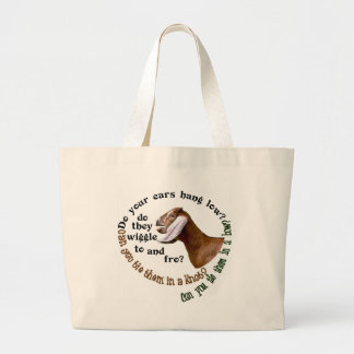 GRAND TOTE BAG CHÈVRE DE NUBIAN - VOS OREILLES ACCROCHENT-ELLES