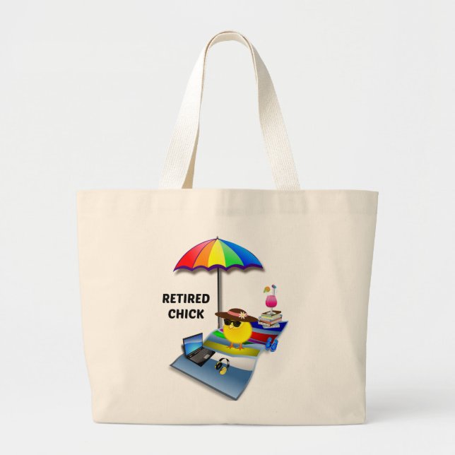 Grand Tote Bag Chick retraité (Devant)