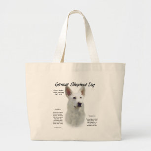 Grand Tote Bag Chien berger allemand (wht) Conception de l'histoi
