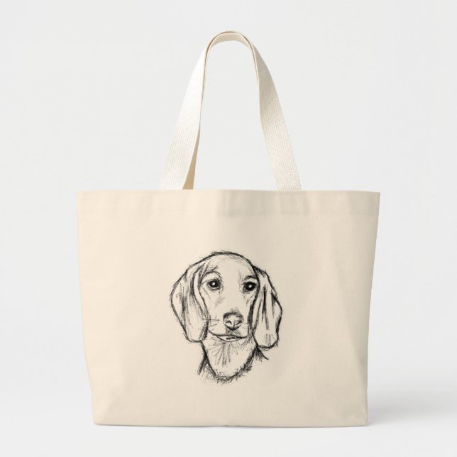 Grand Tote Bag Chien-chien dragon (Devant)